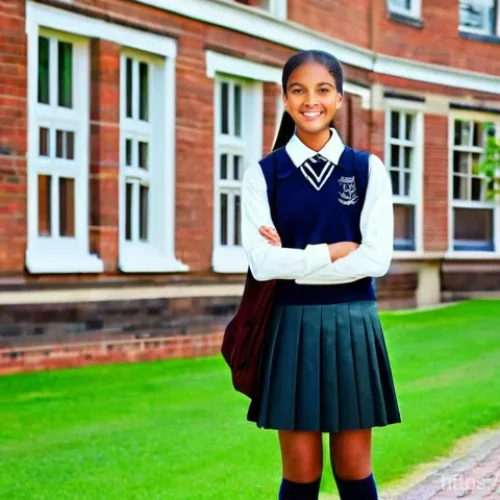 영국의 노동자 계층과 상류층 문화 차이 - **Prompt 1: Contrasting Educational Settings - Young Women**
    A split image featuring two distinc...