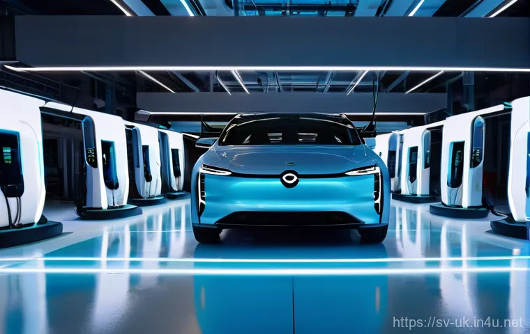 영국의 전기차 보급률 - **Prompt: "A panoramic, inspiring image of a sustainable British city skyline at dusk, bathed in the...